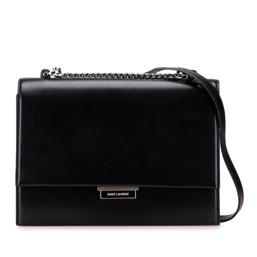 Saint Laurent Medium Leather Babylone Crossbody Black Leather Good condition - Front View