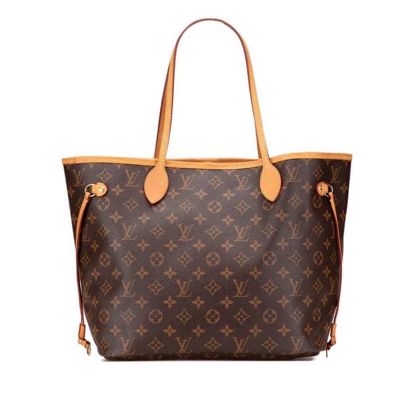Louis Vuitton Monogram Neverfull MM Brown Canvas Good condition - Front View