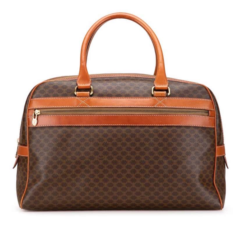 Celine Macadam Coated Canvas Duffle Bag Brown Canvas Good condition - Front View