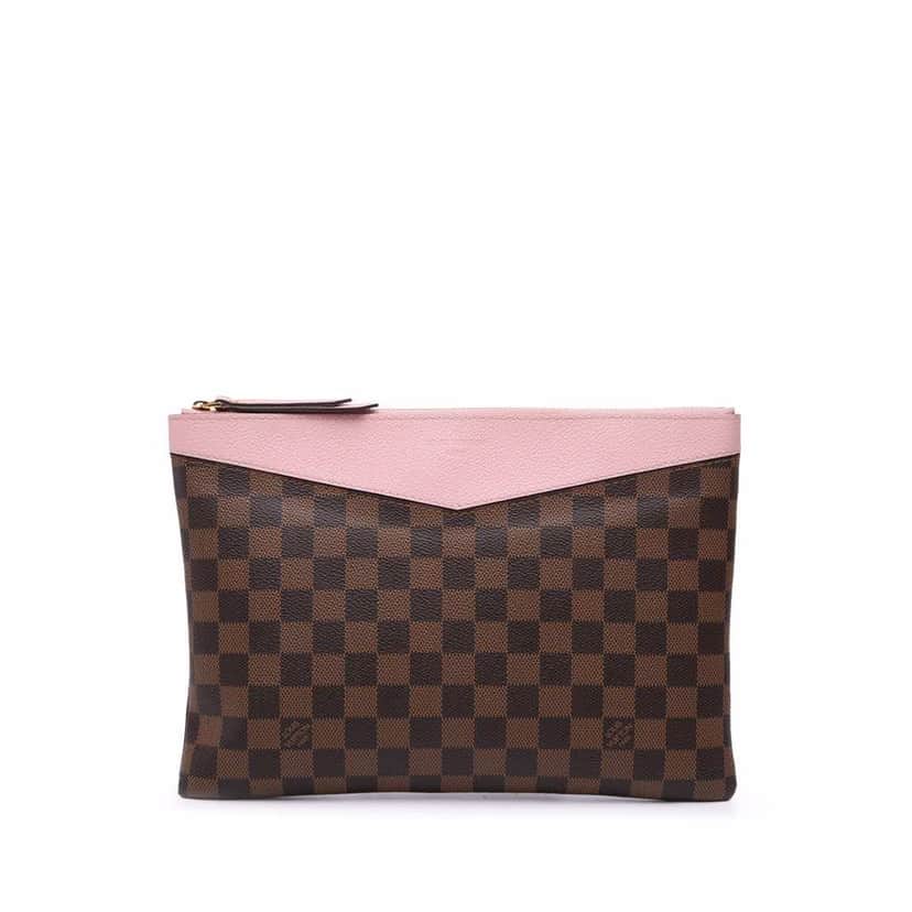 Louis Vuitton Damier Ebene Daily Pouch Brown Canvas Good condition - Front View
