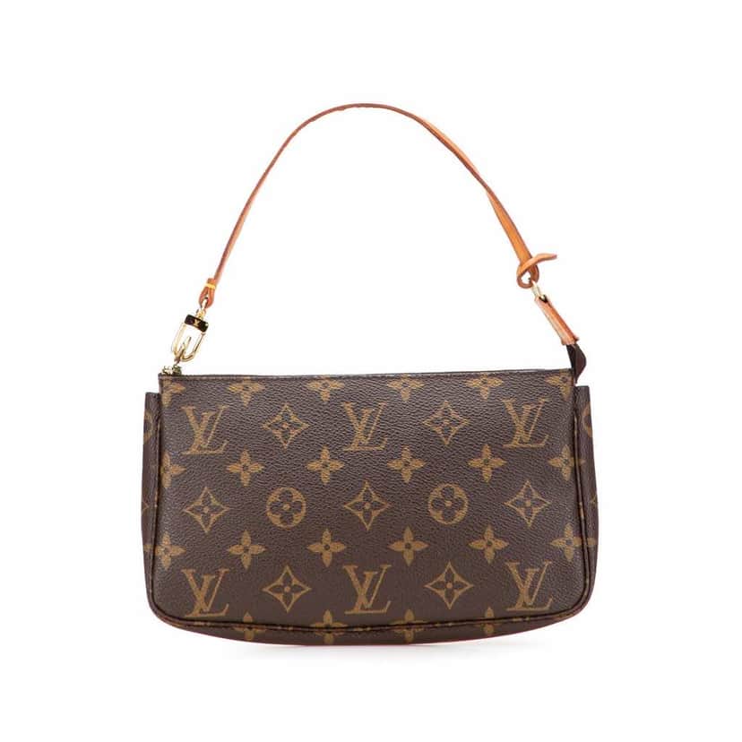 Louis Vuitton Monogram Pochette Accessoires Brown Canvas Good condition - Front View