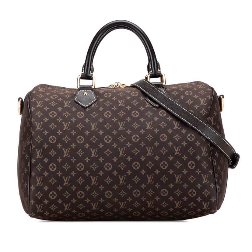 Louis Vuitton Monogram Mini Lin Speedy Bandouliere 30 Brown Canvas Good condition - Front View
