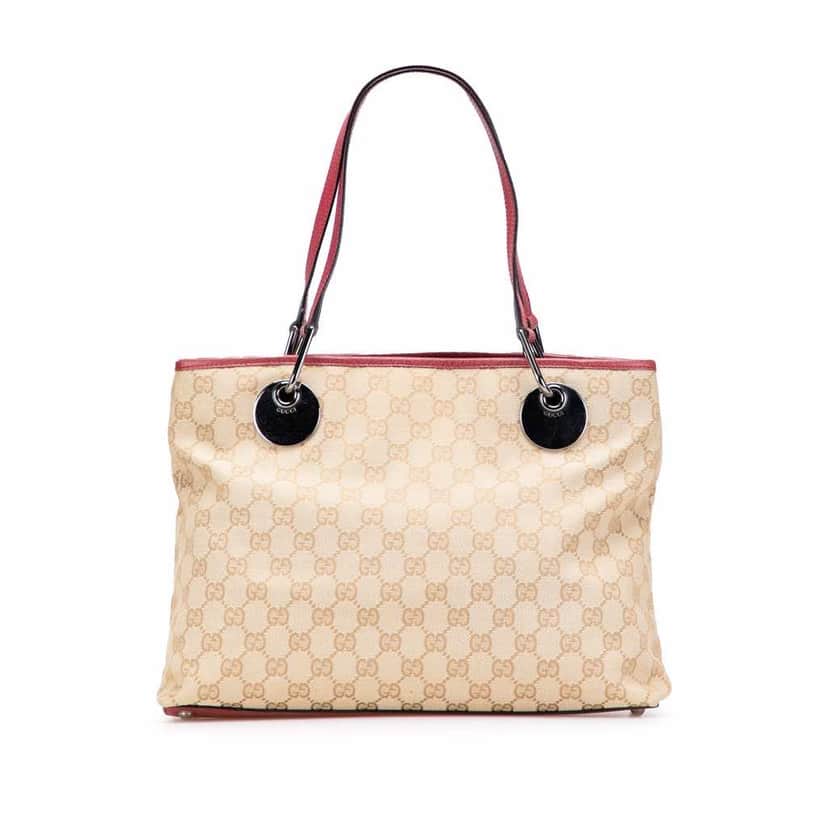 Gucci GG Canvas Eclipse Tote Brown Canvas Good condition - Front View