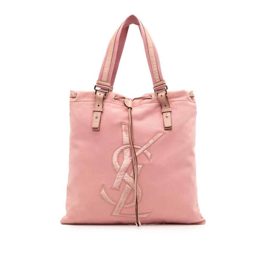 Yves Saint Laurent Canvas Kahala Tote Pink Canvas Good condition - Front View