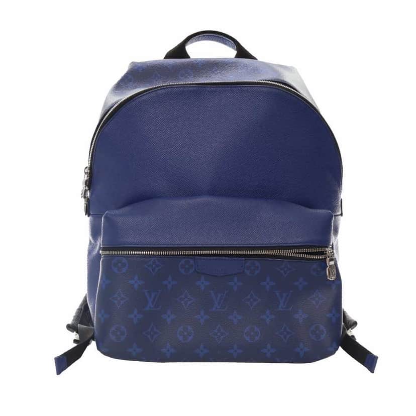 Louis Vuitton Monogram Taigarama Discovery Backpack Blue Canvas Good condition - Front View