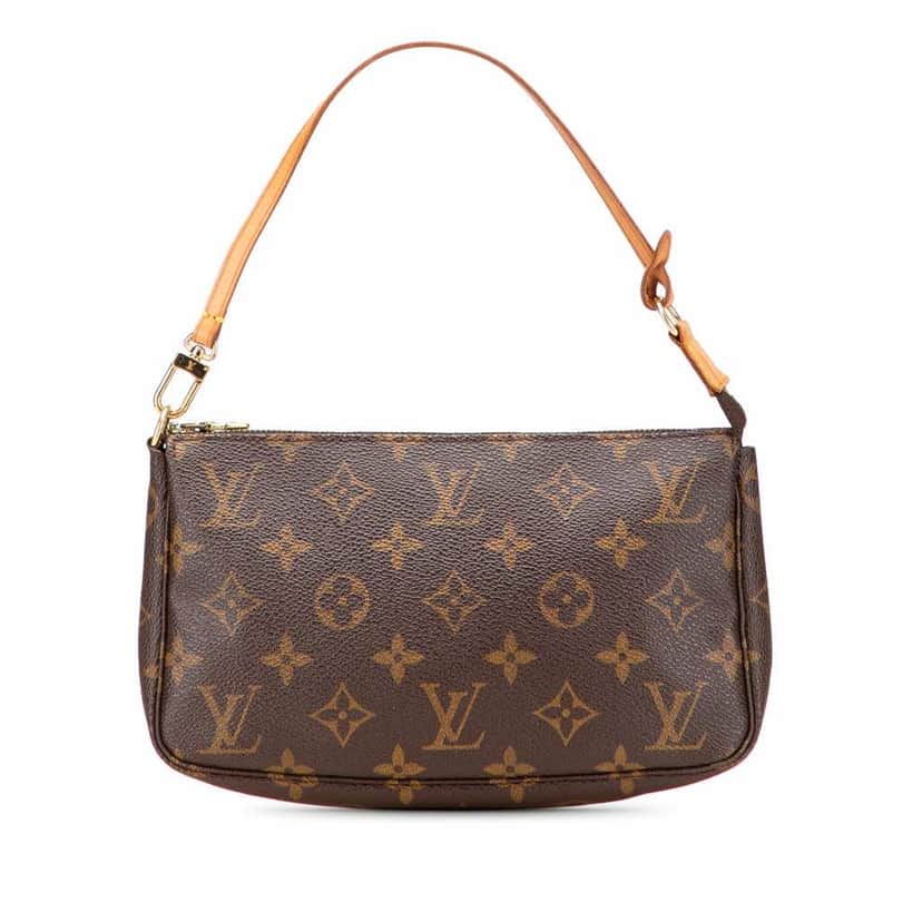 Louis Vuitton Monogram Pochette Accessoires Brown Canvas Good condition - Front View