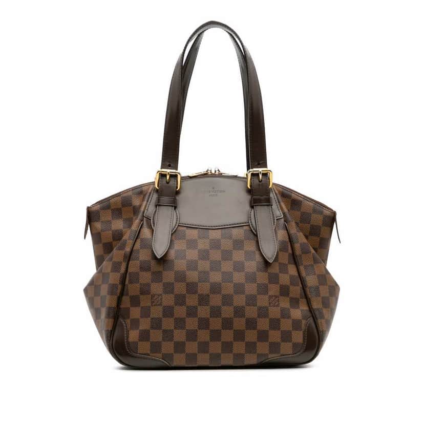 Louis Vuitton Damier Ebene Verona MM Brown Canvas Good condition - Front View