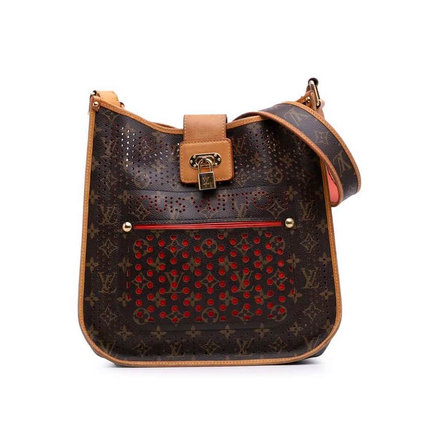 Louis Vuitton Monogram Musette Perforated Brown Canvas Good condition - Front View