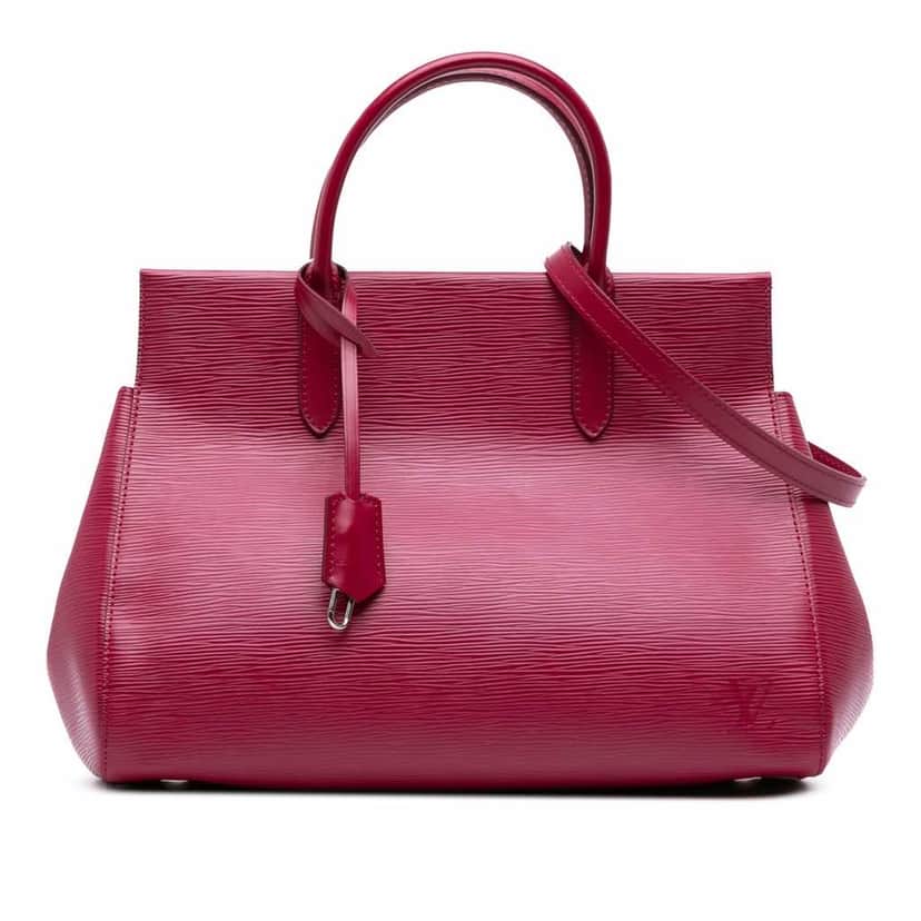 Louis Vuitton Epi Marly MM Pink Leather Good condition - Front View