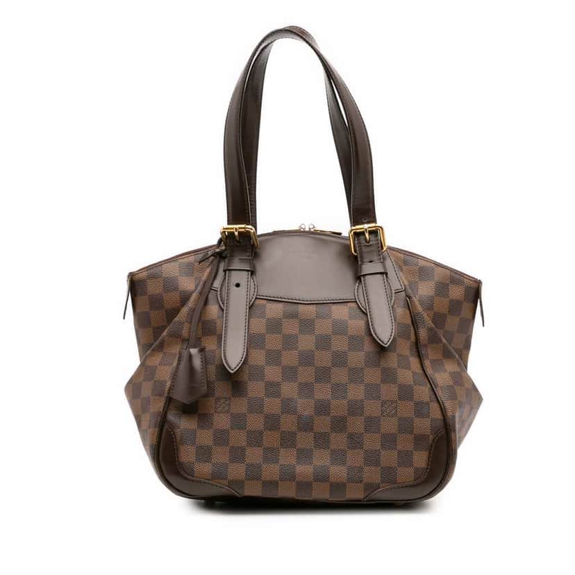 Louis Vuitton Damier Ebene Verona MM Brown Canvas Good condition - Front View