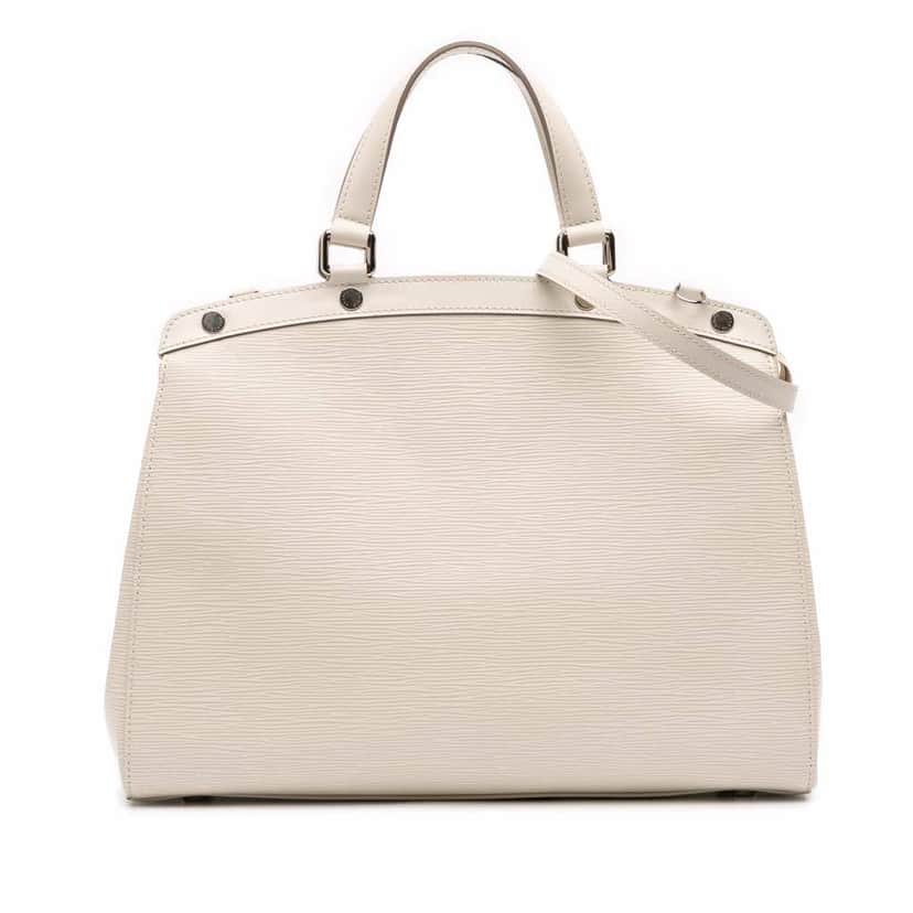 Louis Vuitton Epi Brea MM White Leather Good condition - Front View