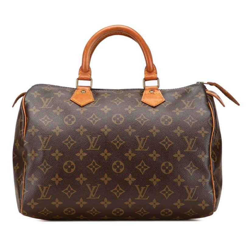 Louis Vuitton Monogram Speedy 30 Brown Canvas Fair condition - Front View
