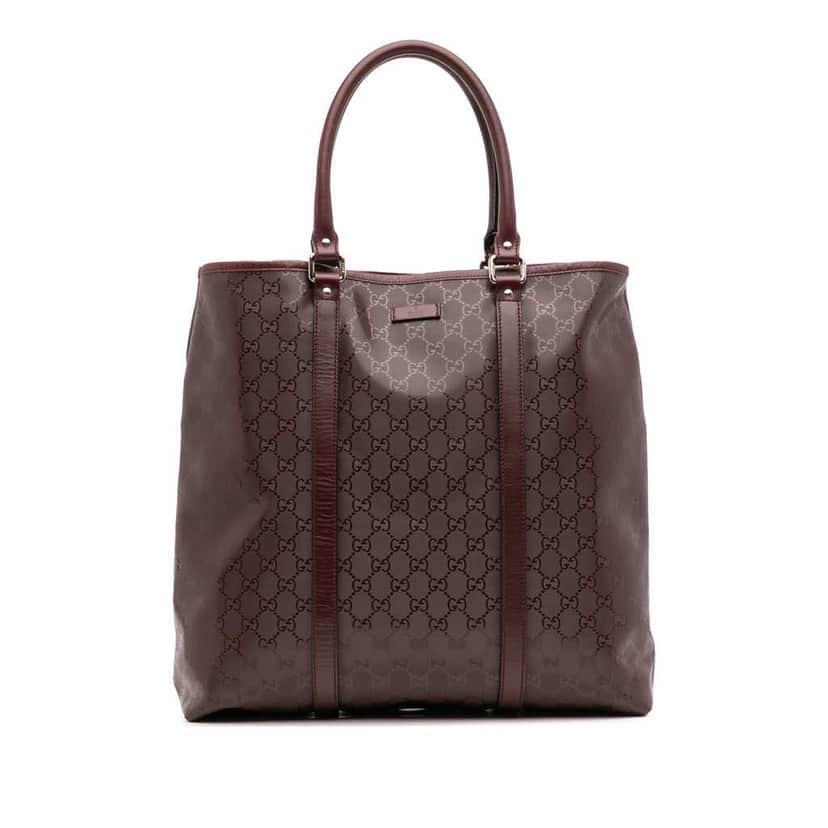 Gucci GG Imprime Joy Vertical Tote Red Canvas Good condition - Front View