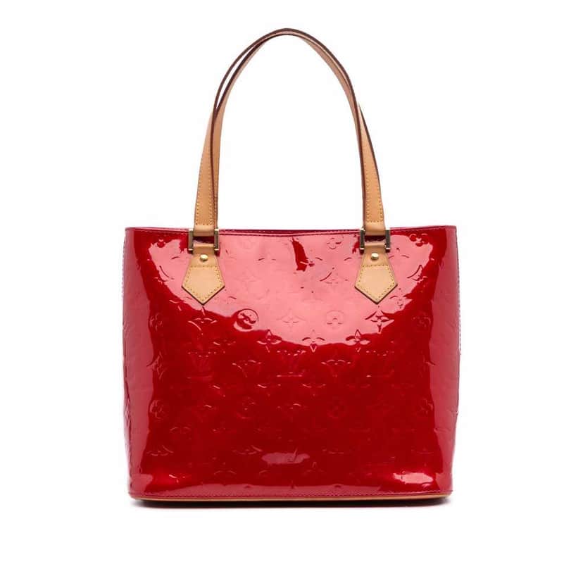 Louis Vuitton Monogram Vernis Houston Red Leather Good condition - Front View