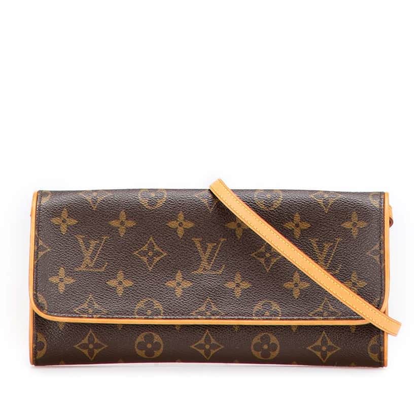 Louis Vuitton Monogram Pochette Twin GM Brown Canvas Good condition - Front View