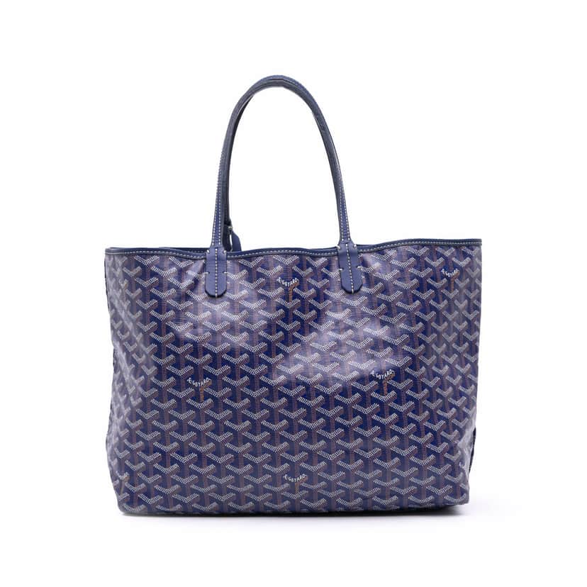 Goyard Goyardine Saint Louis PM Blue Canvas Good condition - Front View