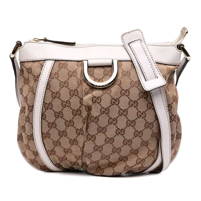 Gucci GG Canvas Abbey D Ring Crossbody Brown Canvas Good condition - Front View