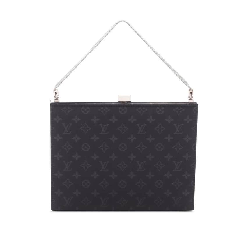 Louis Vuitton Monogram Satin Ange PM Black Satin Good condition - Front View