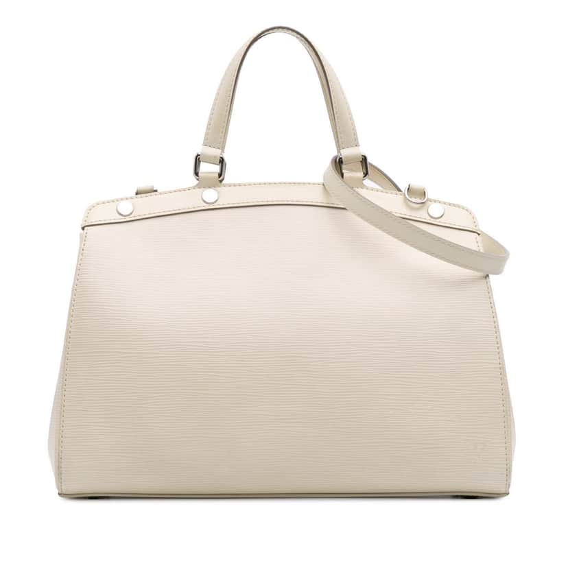Louis Vuitton Epi Brea MM White Leather Good condition - Front View