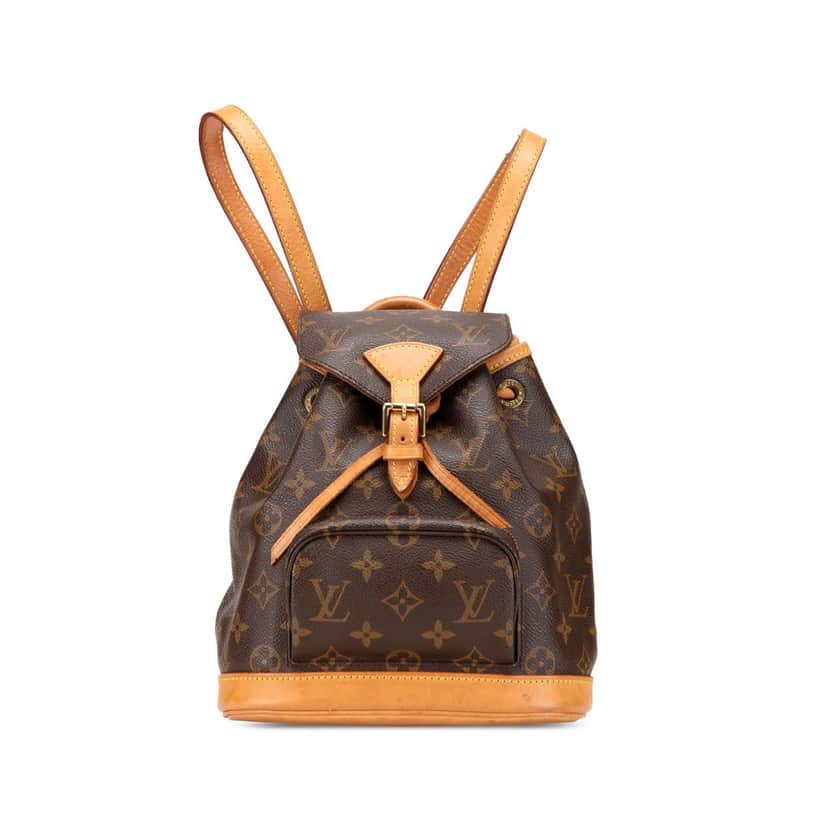 Louis Vuitton Monogram Mini Montsouris Brown Canvas Fair condition - Front View