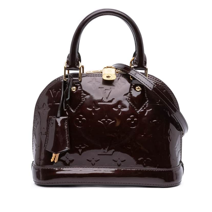 Louis Vuitton Monogram Vernis Alma BB Purple Leather Good condition - Front View