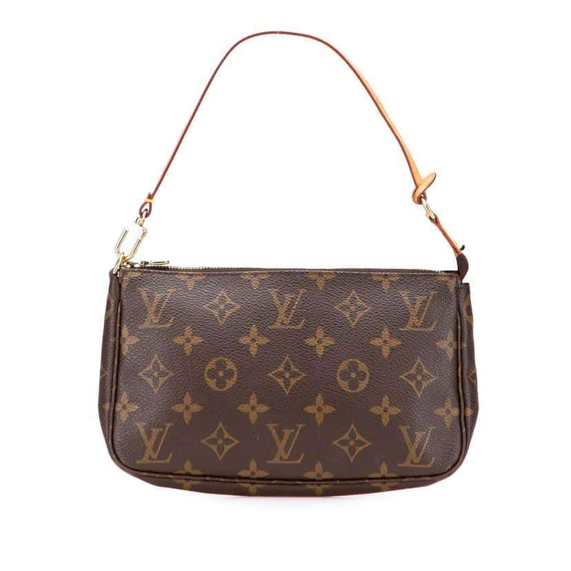 Louis Vuitton Monogram Pochette Accessoires Brown Canvas Good condition - Front View