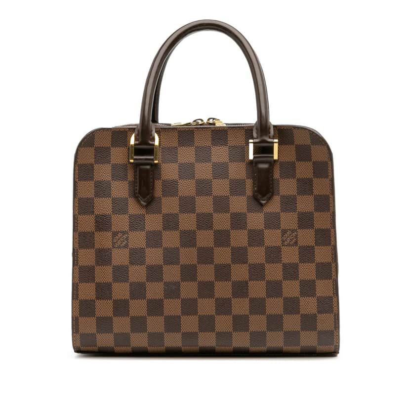 Louis Vuitton Damier Ebene Triana Brown Canvas Good condition - Front View
