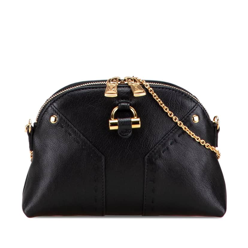 Saint Laurent Mini Leather Muse Chain Bag Black Leather Good condition - Front View