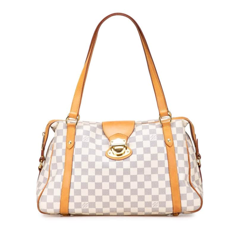 Louis Vuitton Damier Azur Stresa PM White Canvas Good condition - Front View