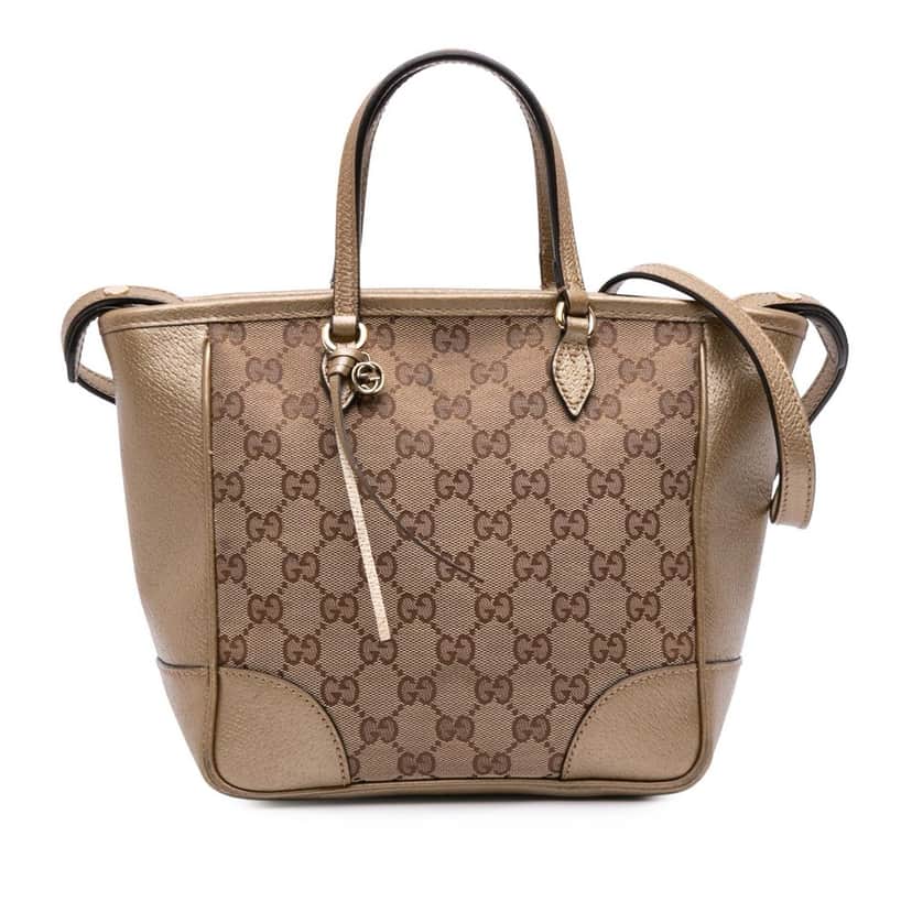 Gucci Small GG Canvas Bree Satchel Brown Canvas Good condition - Front View