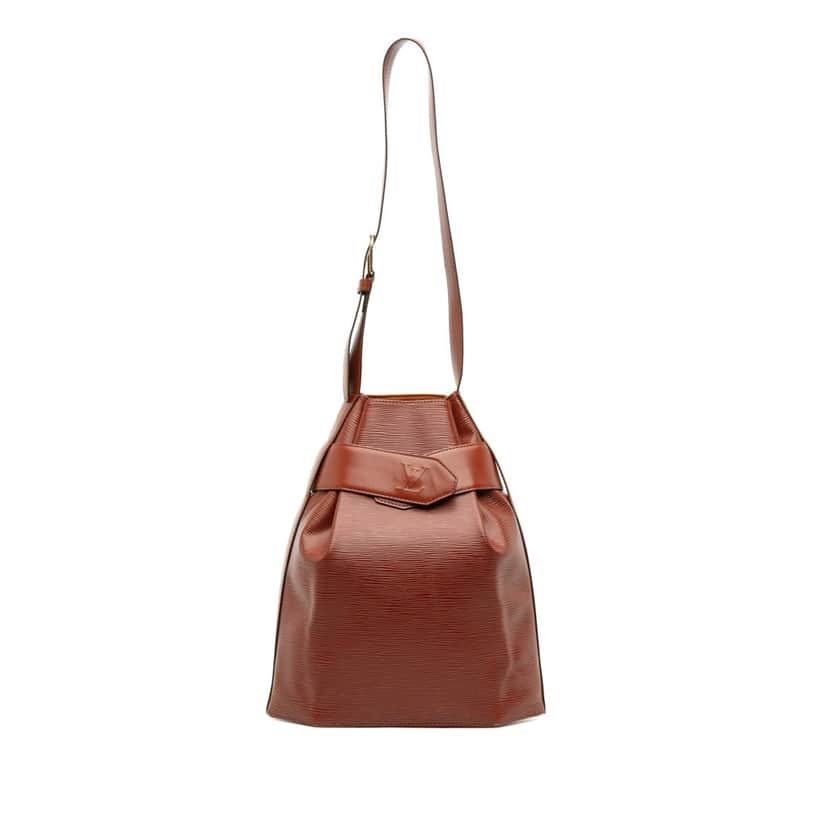 Louis Vuitton Epi Sac D Epaule GM Brown Leather Good condition - Front View
