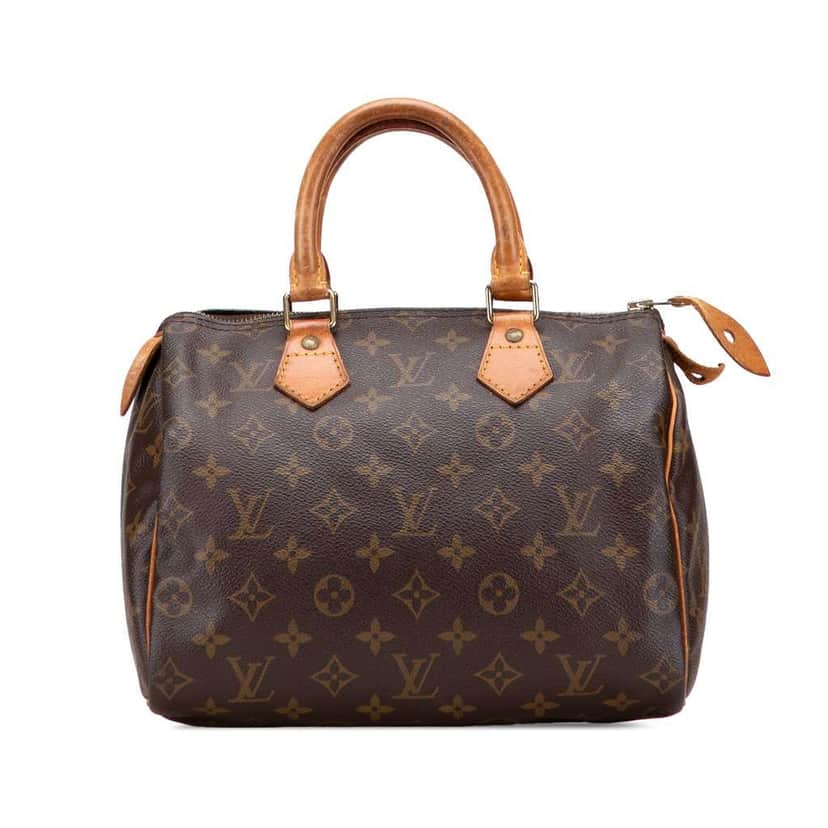 Louis Vuitton Monogram Speedy 25 Brown Canvas Fair condition - Front View