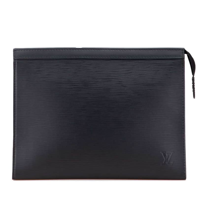 Louis Vuitton Epi Pochette Voyage MM Black Leather Good condition - Front View