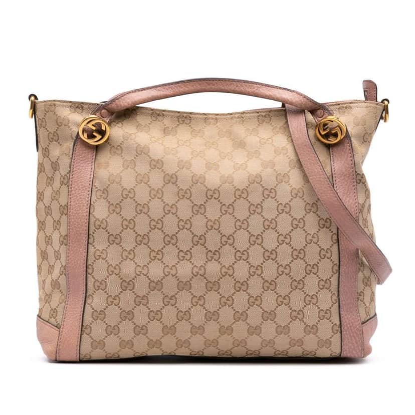 Gucci GG Canvas Miss GG Satchel Brown Canvas Fair condition - Front View