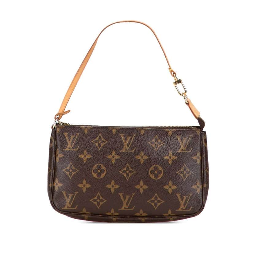 Louis Vuitton Monogram Pochette Accessoires Brown Canvas Good condition - Front View