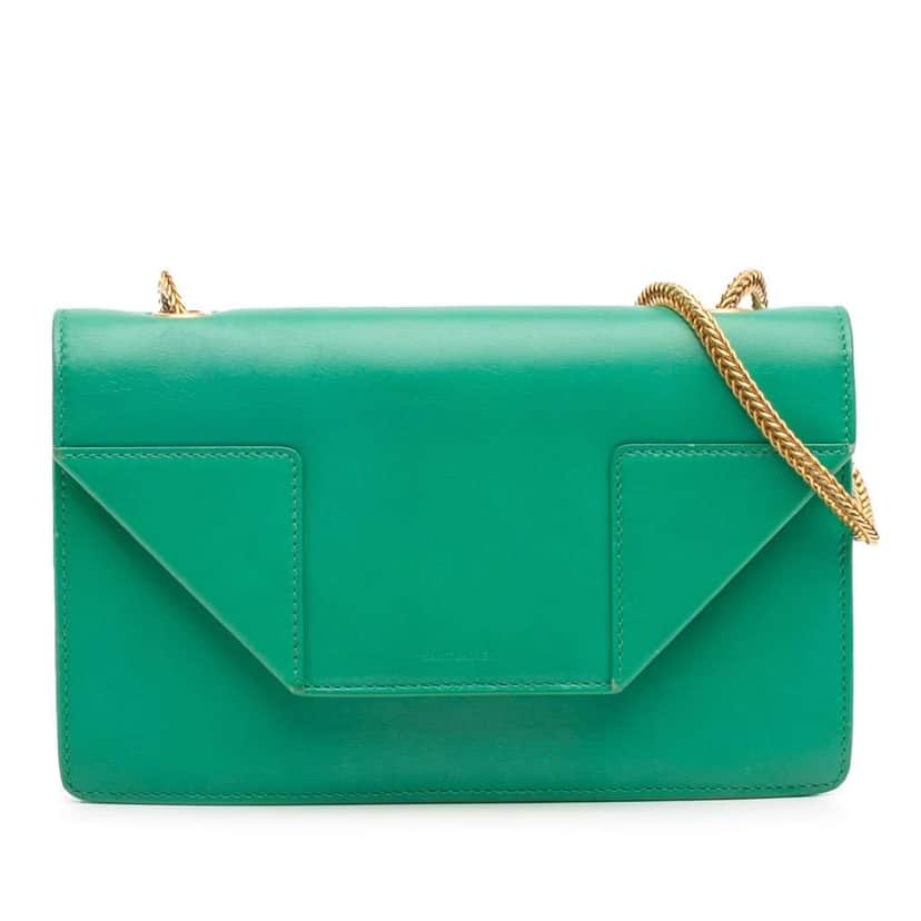 Saint Laurent Small Leather Betty Crossbody Green Leather Good condition - Front View