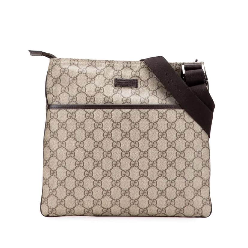 Gucci GG Supreme Crossbody Brown Canvas Good condition - Front View