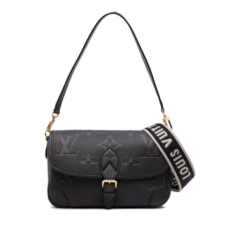 Louis Vuitton Monogram Empreinte Diane Black Leather Good condition - Front View