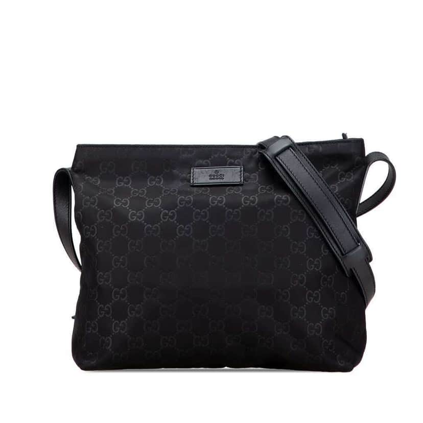 Gucci GG Nylon Crossbody Black Good condition - Front View