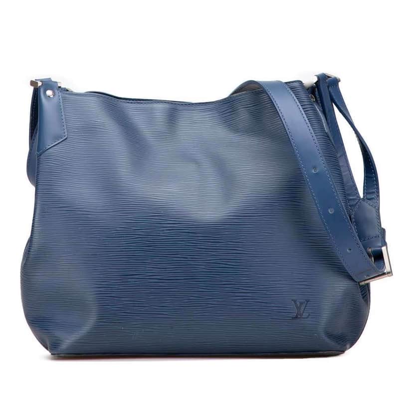 Louis Vuitton Epi Mandara MM Blue Leather Good condition - Front View
