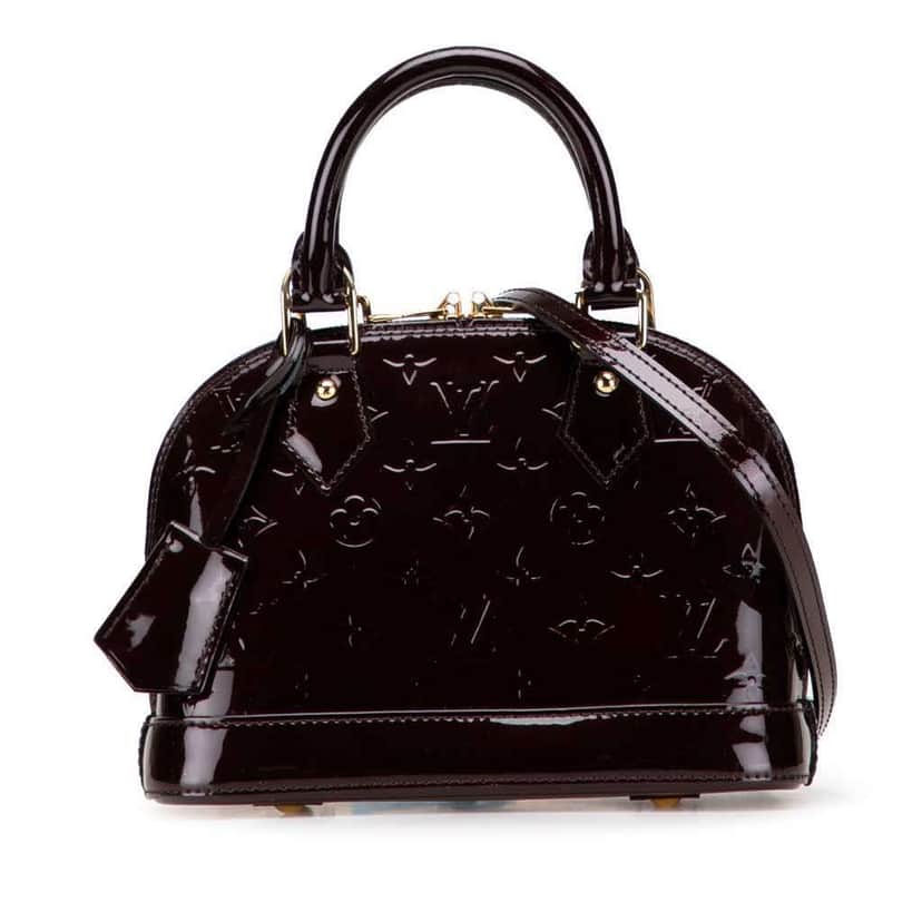 Louis Vuitton Monogram Vernis Alma BB Purple Leather Good condition - Front View