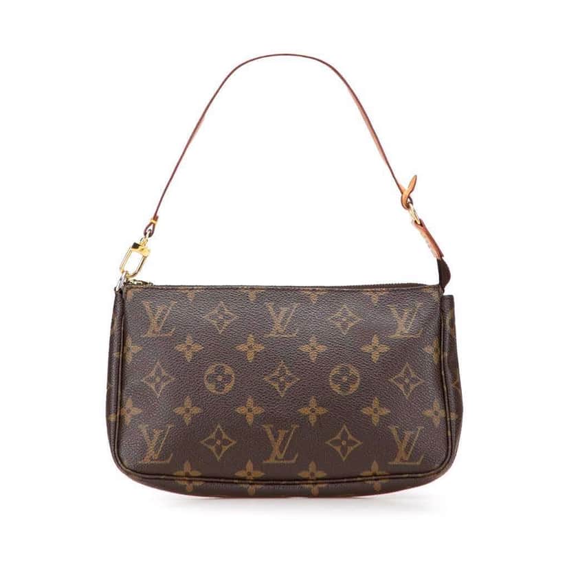 Louis Vuitton Monogram Pochette Accessoires Brown Canvas Good condition - Front View