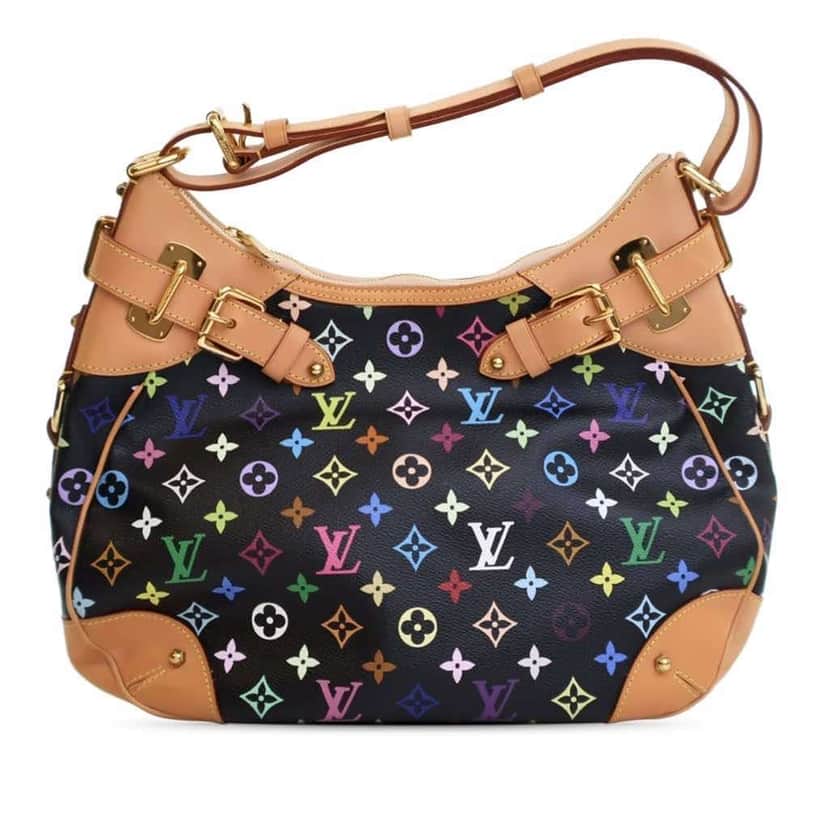 Louis Vuitton Monogram Multicolore Greta White Canvas Good condition - Front View