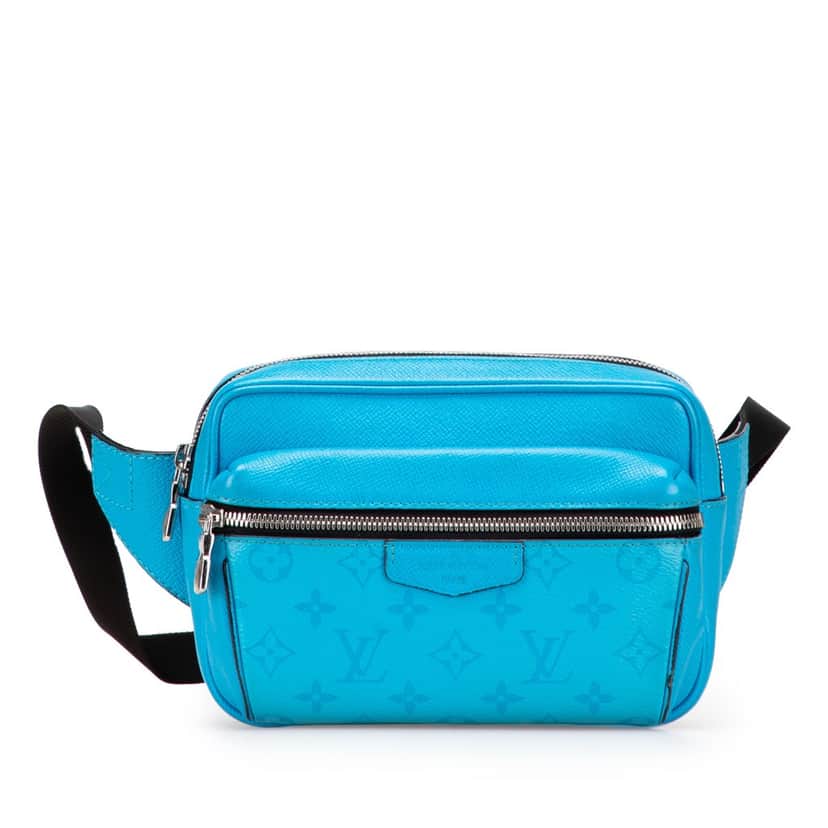 Louis Vuitton Monogram Taigarama Outdoor Bumbag Blue Canvas Good condition - Front View