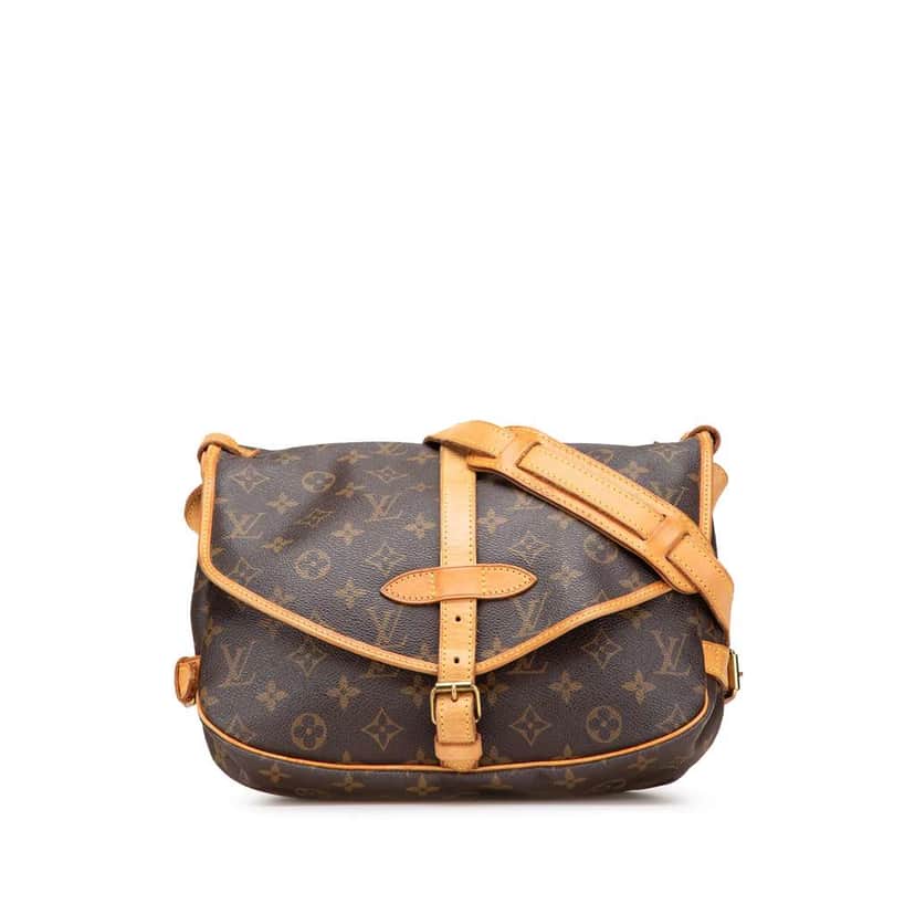 Louis Vuitton Monogram Saumur 30 Brown Canvas Good condition - Front View