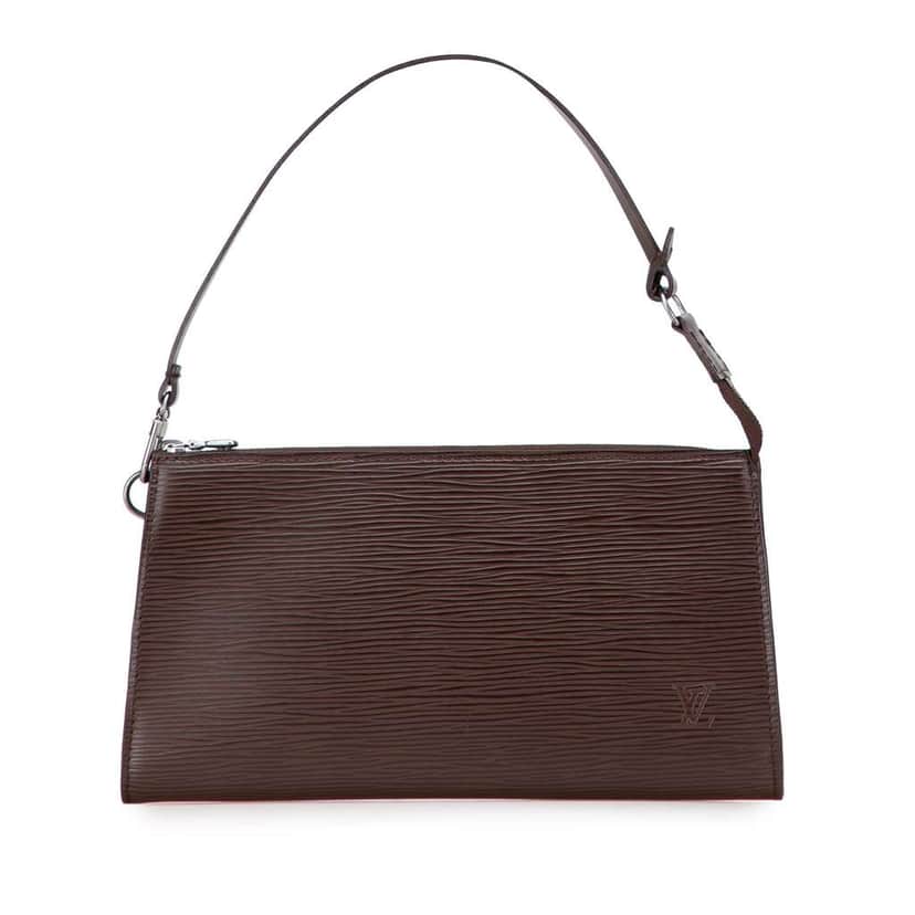 Louis Vuitton Epi Pochette Accessoires Brown Leather Good condition - Front View