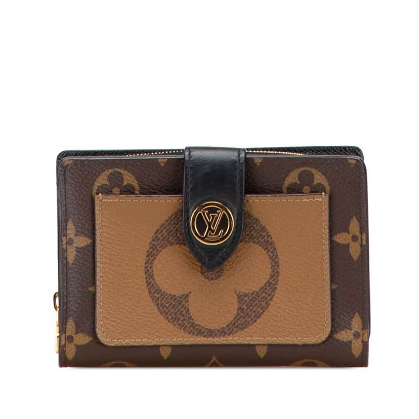 Louis Vuitton Monogram Giant Reverse Juliette Wallet Brown Good condition - Front View