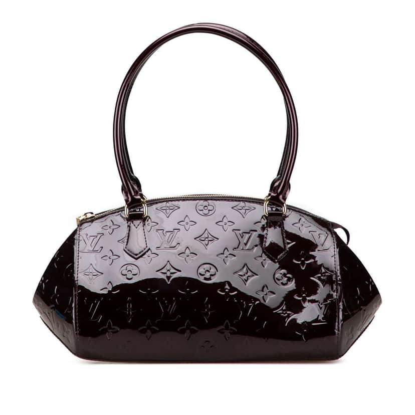 Louis Vuitton Monogram Vernis Sherwood PM Purple Leather Good condition - Front View