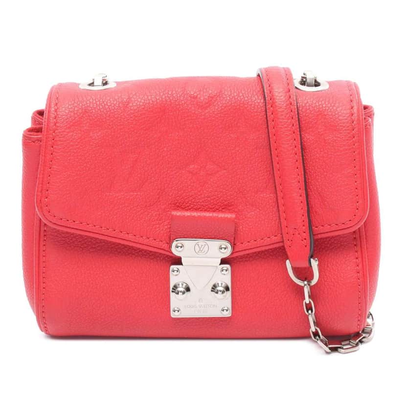 Louis Vuitton Monogram Empreinte Saint Germain BB Red Leather Good condition - Front View