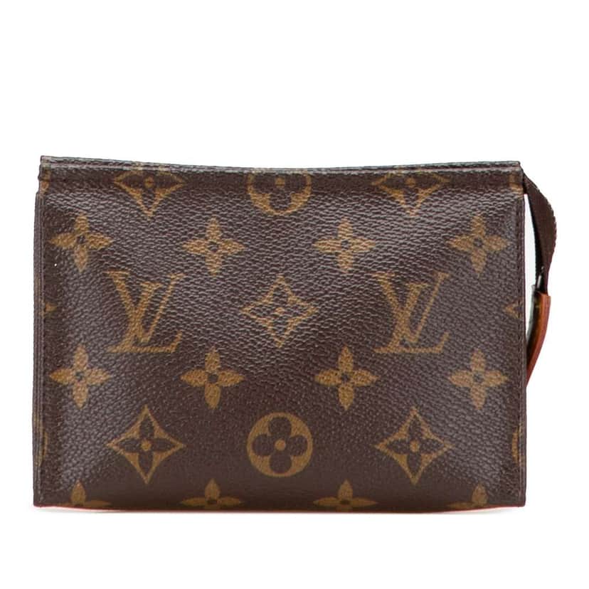 Louis Vuitton Monogram Toiletry Pouch 15 Brown Canvas Good condition - Front View